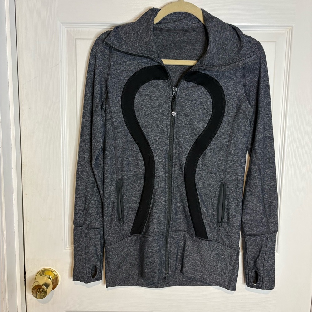 Lululemon In Stride Jacket Coal Heather / Black